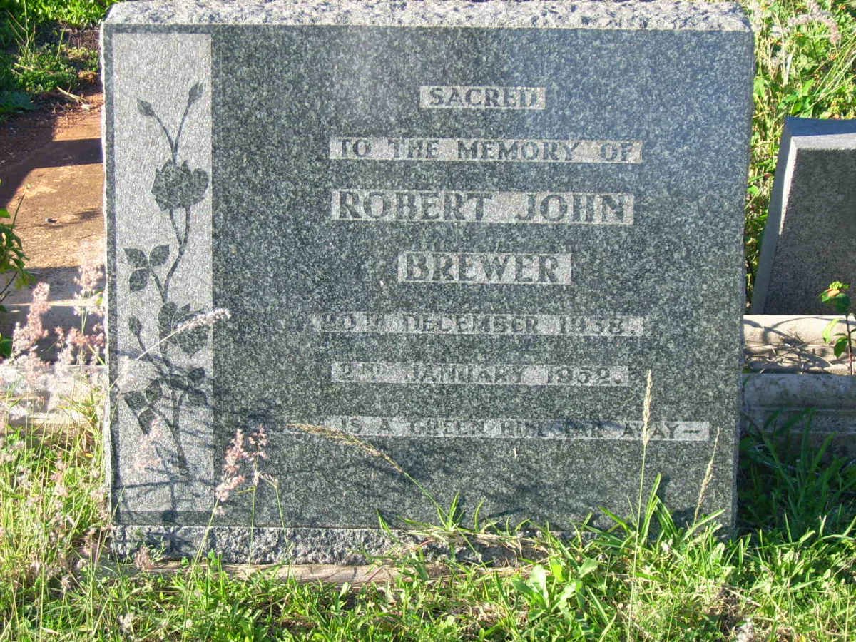 BREWER Robert John 1938-1952