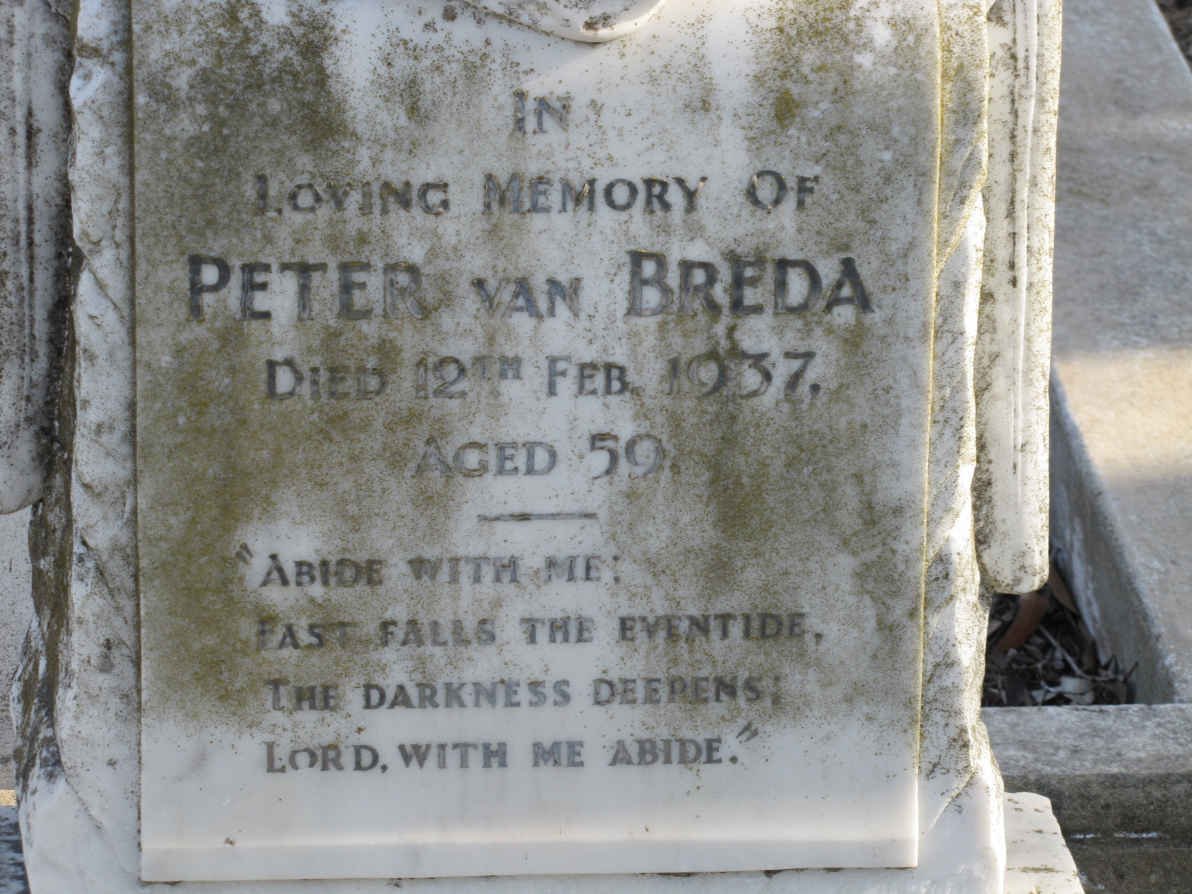 BREDA Peter, van -1937