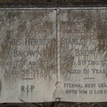 BROWN James Herbert -1954 :: BROWN Stanley Ignatius -1973