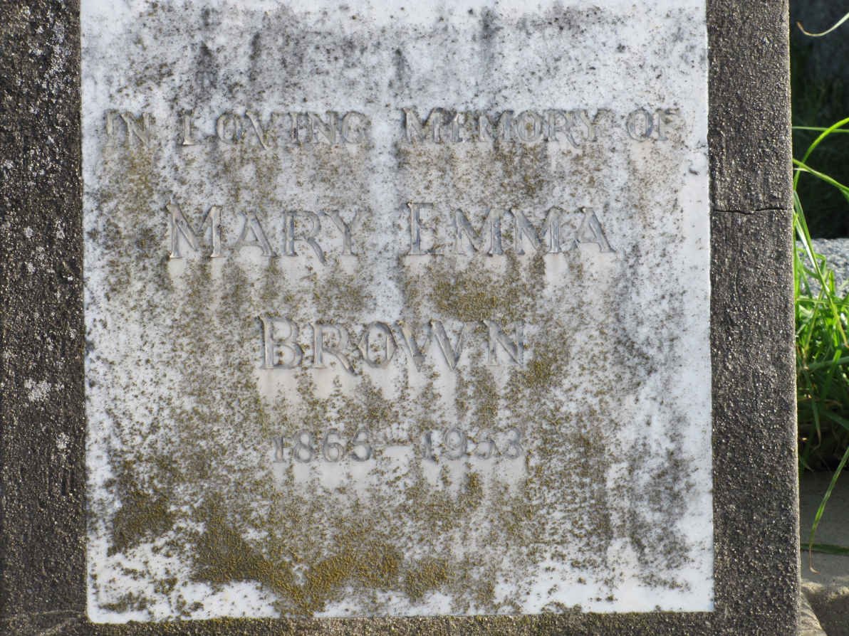 BROWN Mary Emma 1865-1953