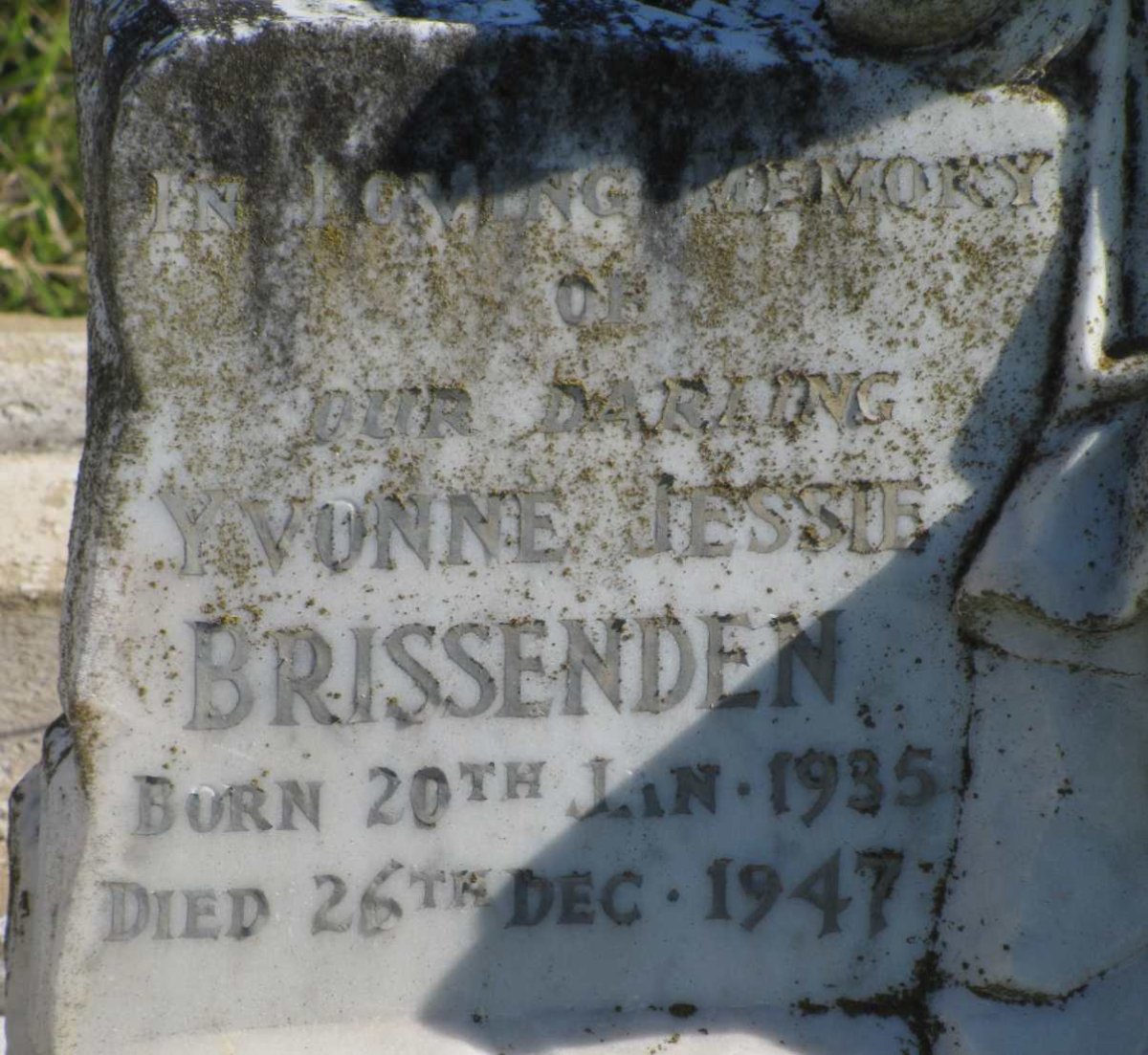 BRISSENDEN Yvonne Jessie 1935-1947
