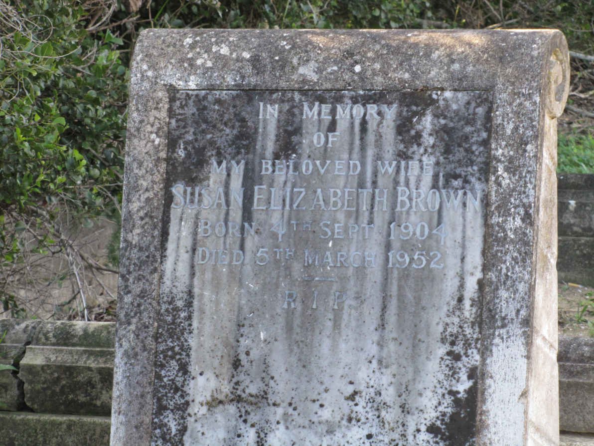 BROWN Susan Elizabeth 1904-1952