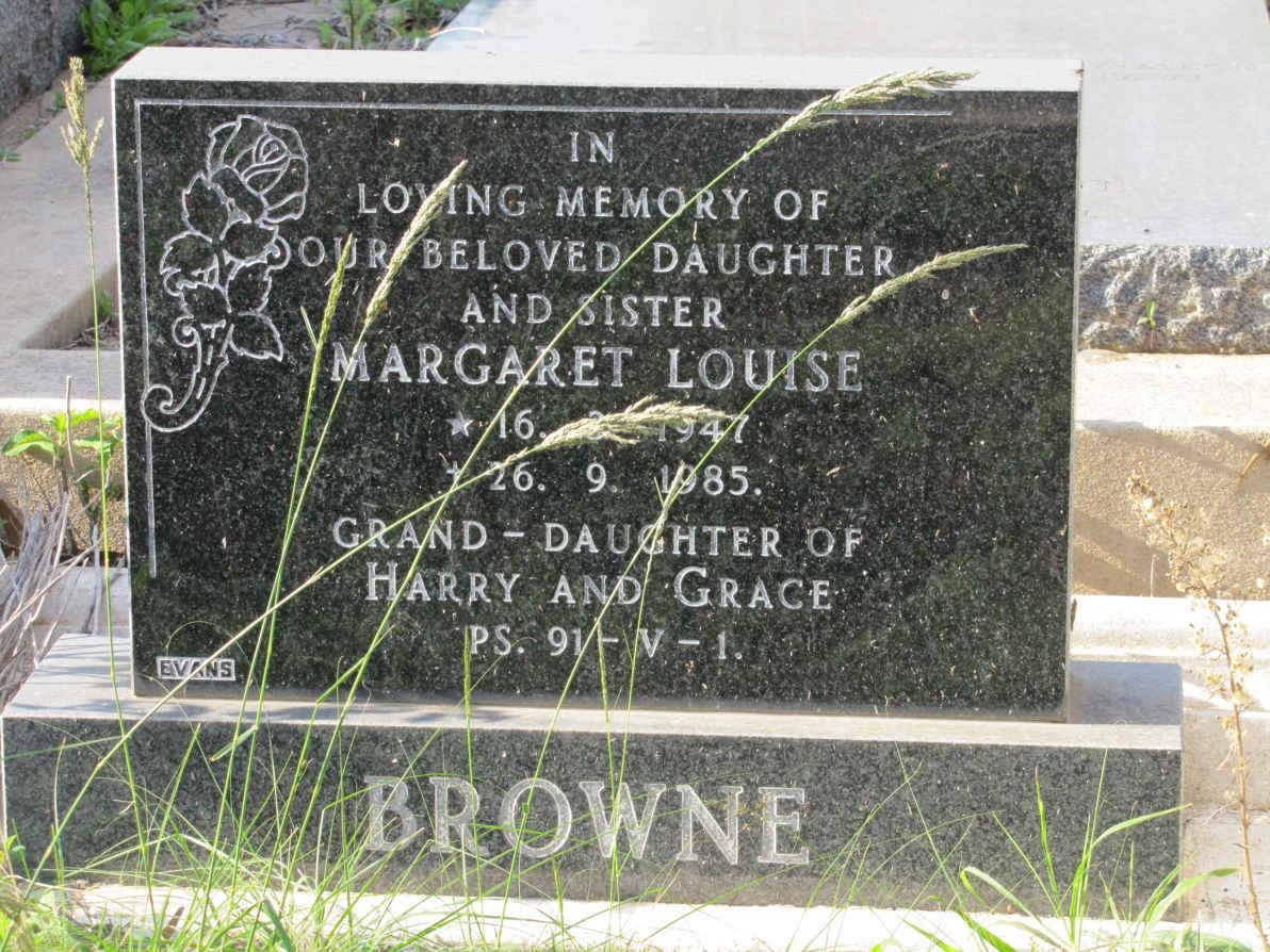 BROWN Margaret Louise 1947-1985