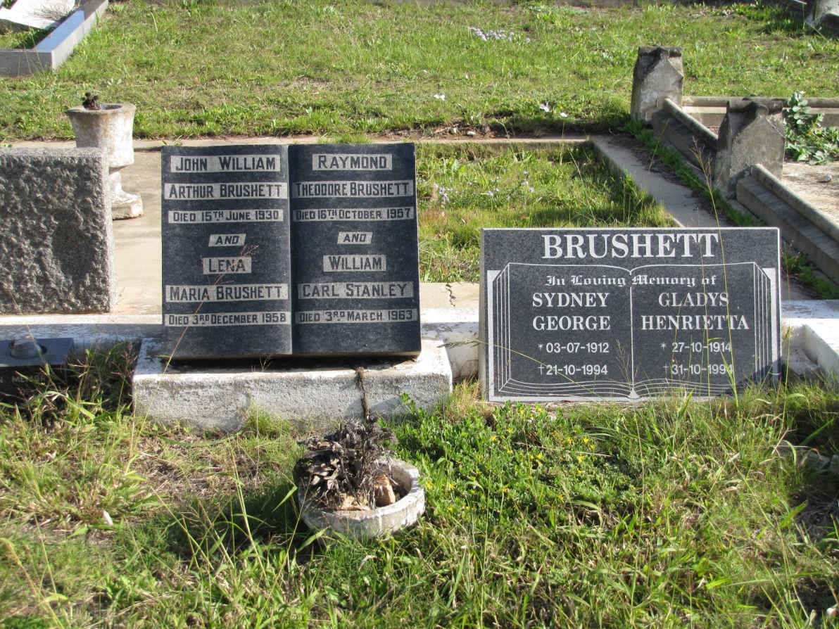 BRUSHETT grave