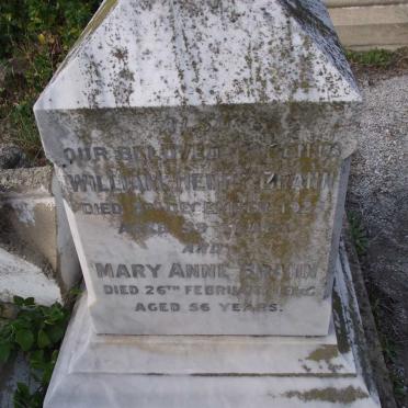 BRANN William Henry -1923 :: BRANN Mary Anne -1926