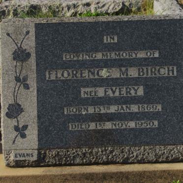BIRCH Florence M. nee ECERY 1869-1950