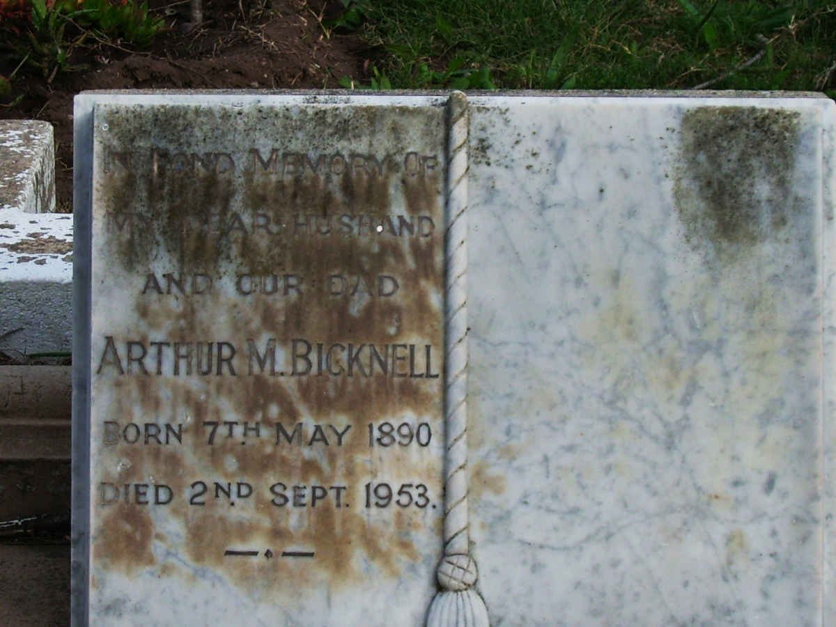 BICKNELL Arthur M. 1890-1953