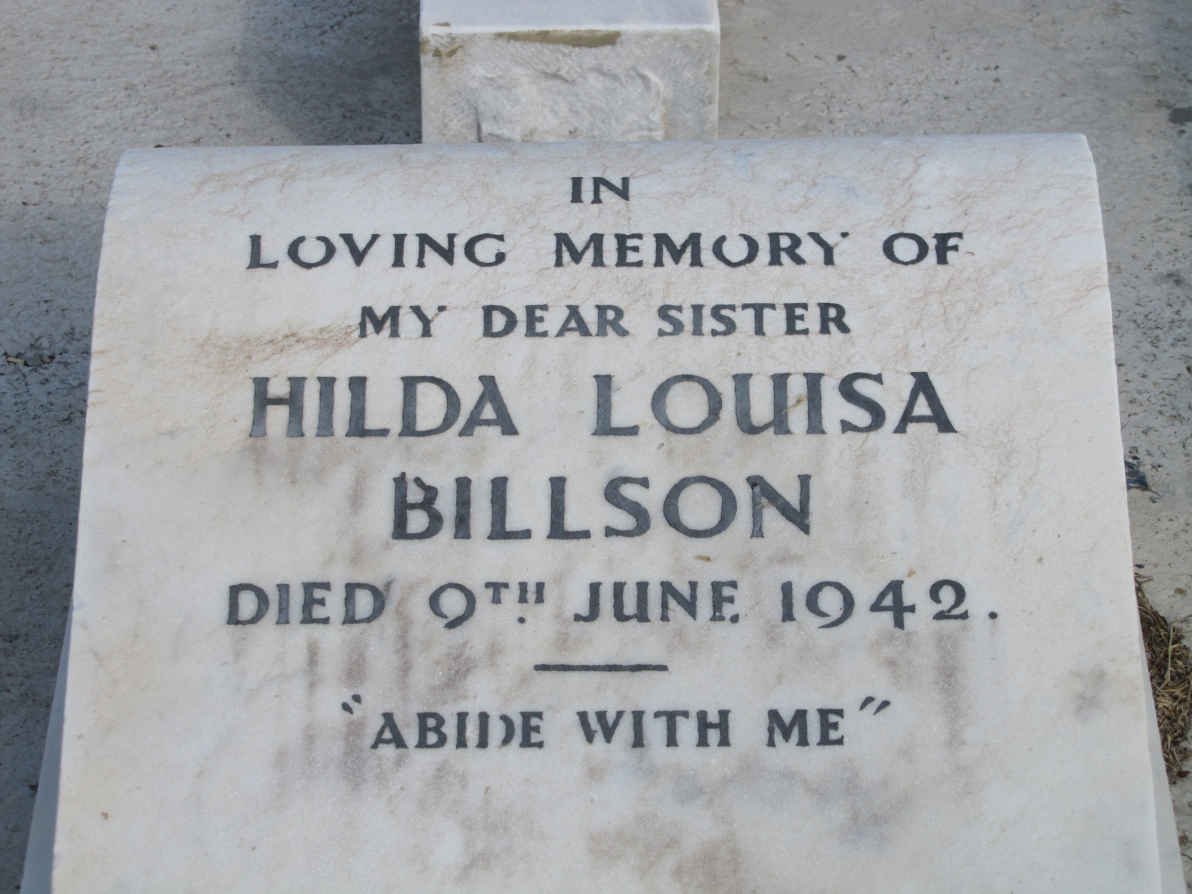 BILLSON Hilda Louisa -1942