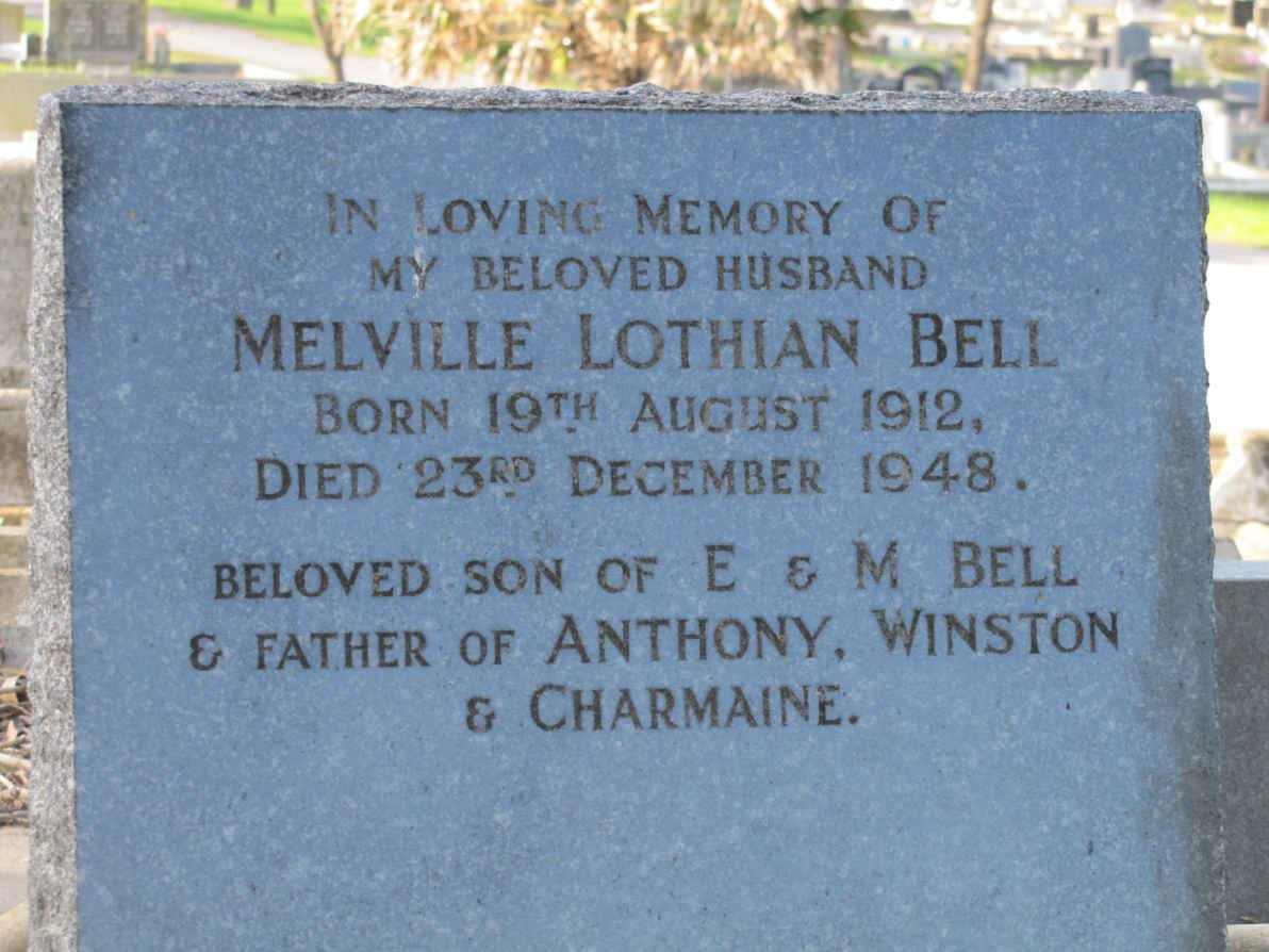BELL Melville Lothian 1912-1948