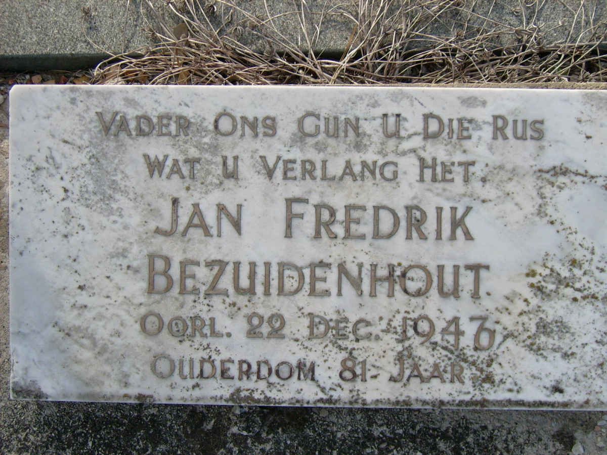 BEZUIDENHOUT Jan Fredrik -1946