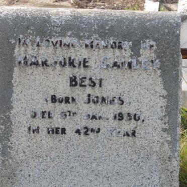 BEST Marjorie Gamley nee JONES -1950