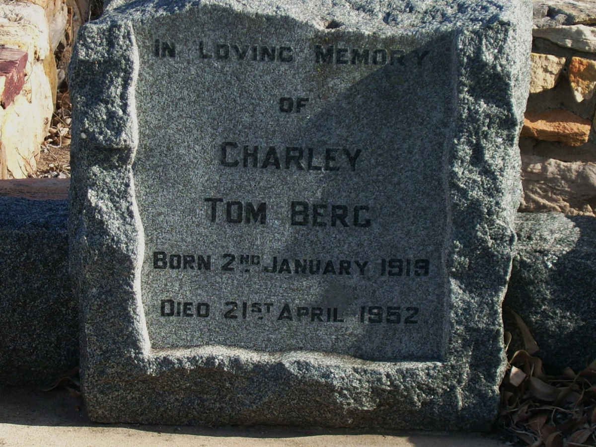 BERG Charley Tom 1919-1952