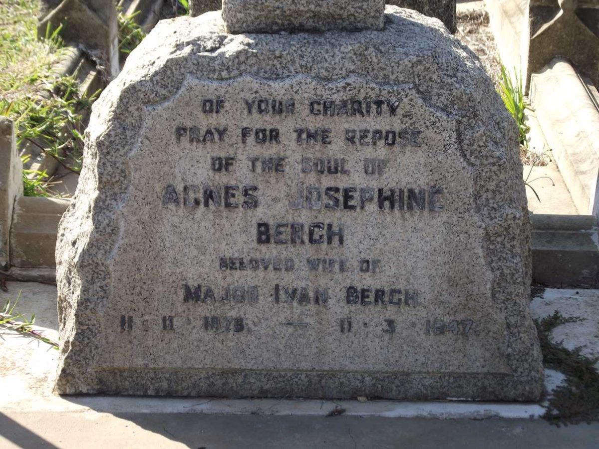 BERGH Agnes Josephine 1878-1947