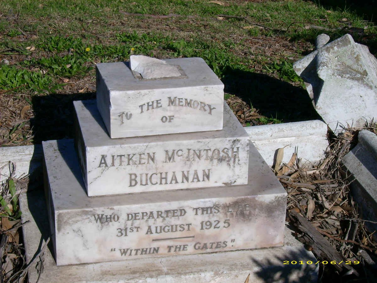 BUCHANAN Aitken McINTOSH -1925