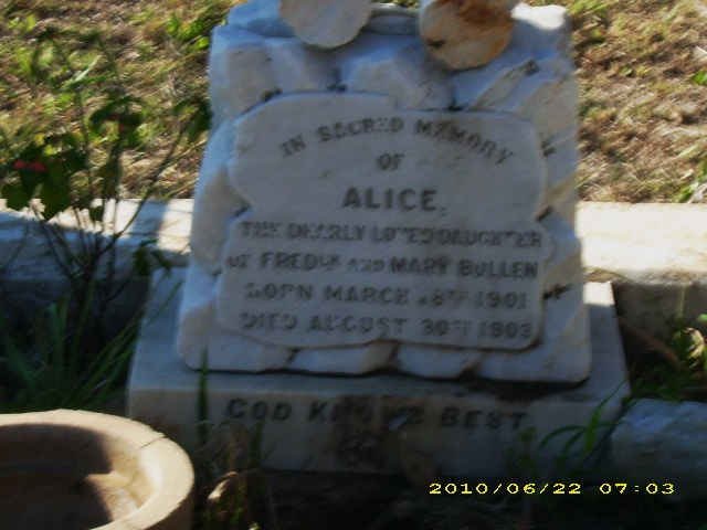 BULLEN Alice 1901-1903