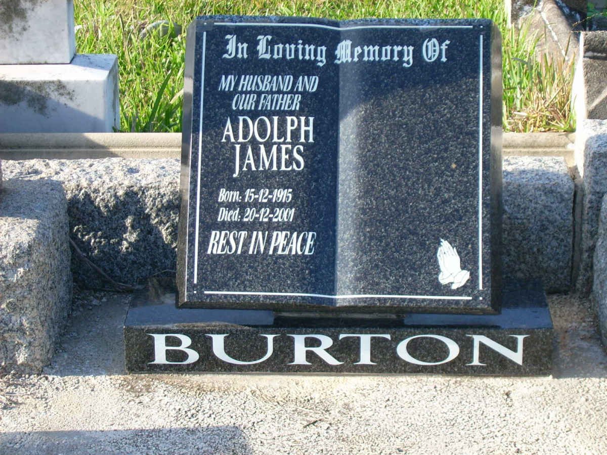 BURTON Adolph James 1915-2001