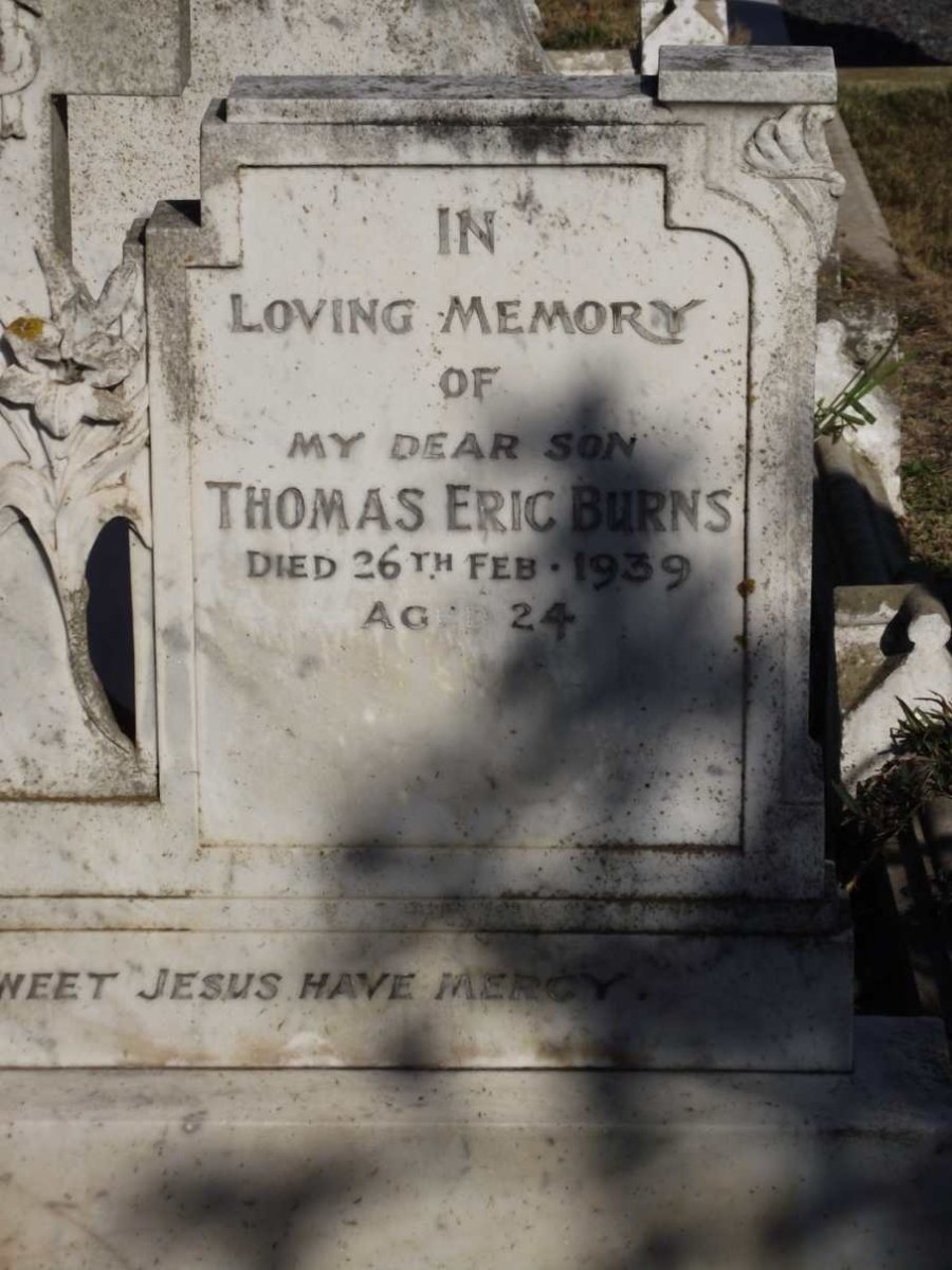 BURNS Thomas Eric -1939