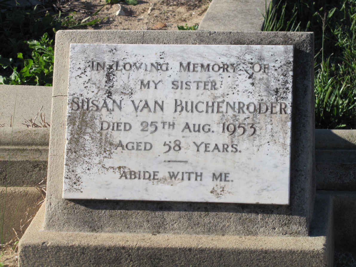 BUCHENRODER Susan, van -1953