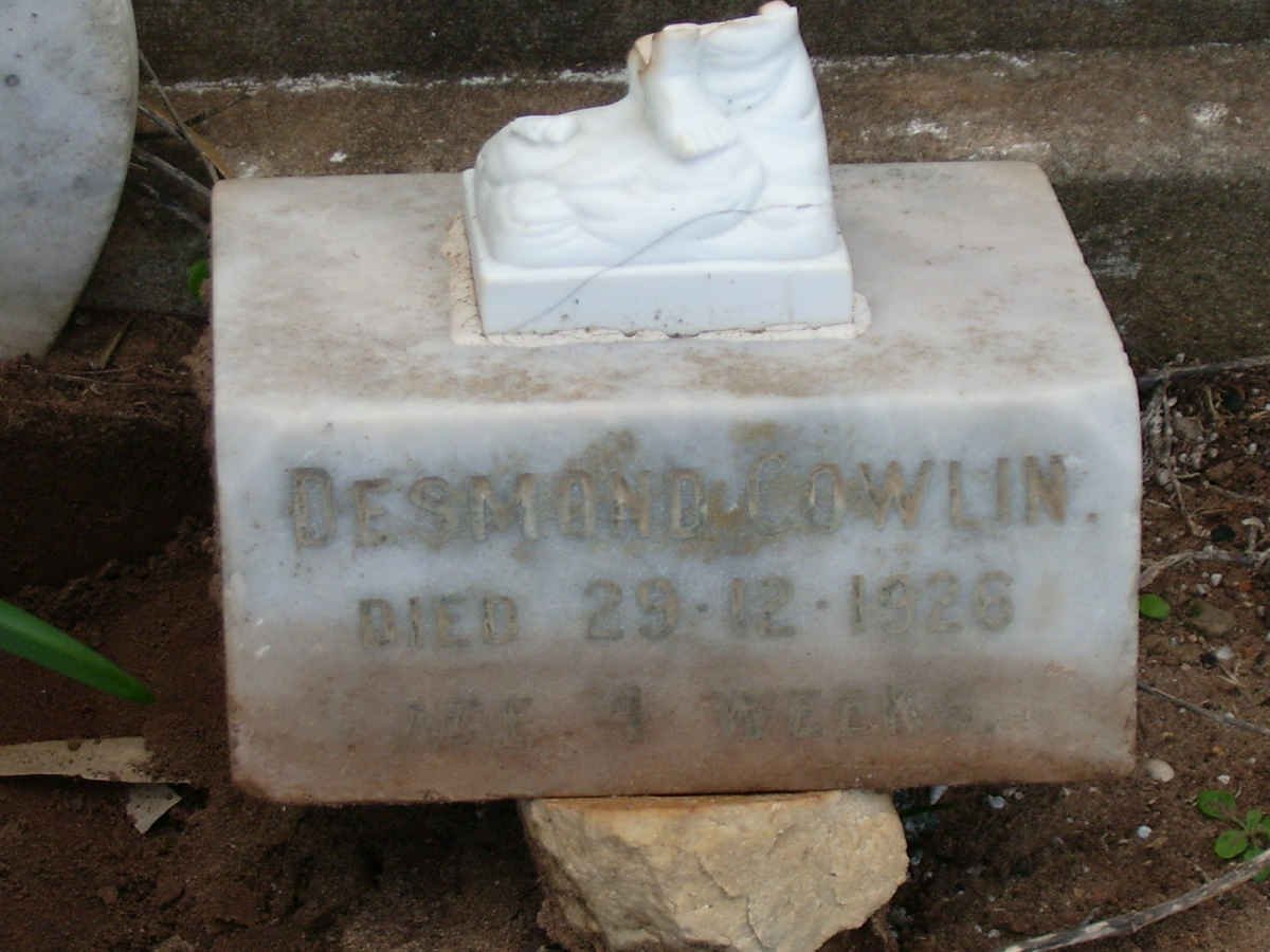 COWLIN Desmond -1926