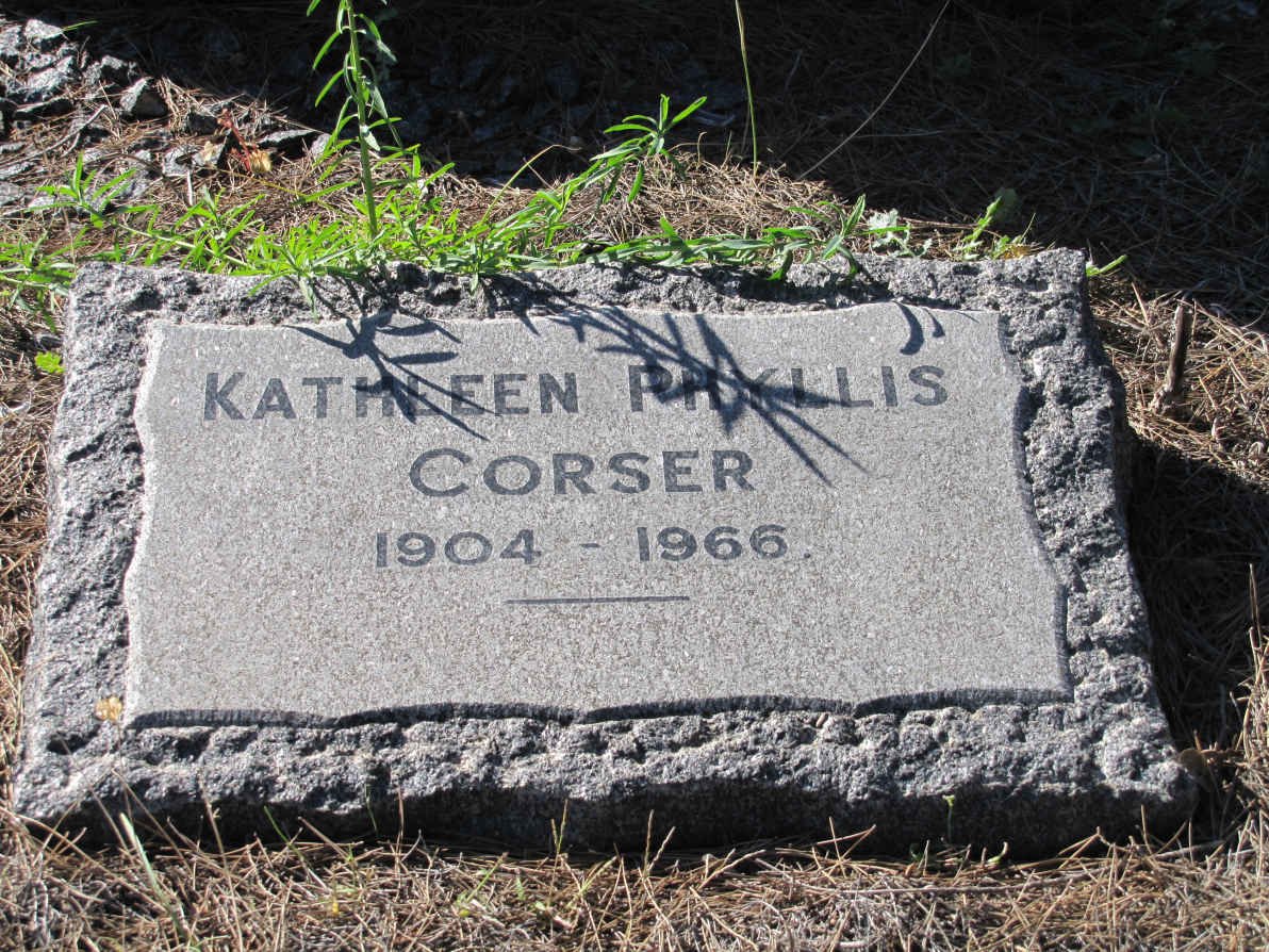 CORSER Kathleen Phyllis 1904-1966