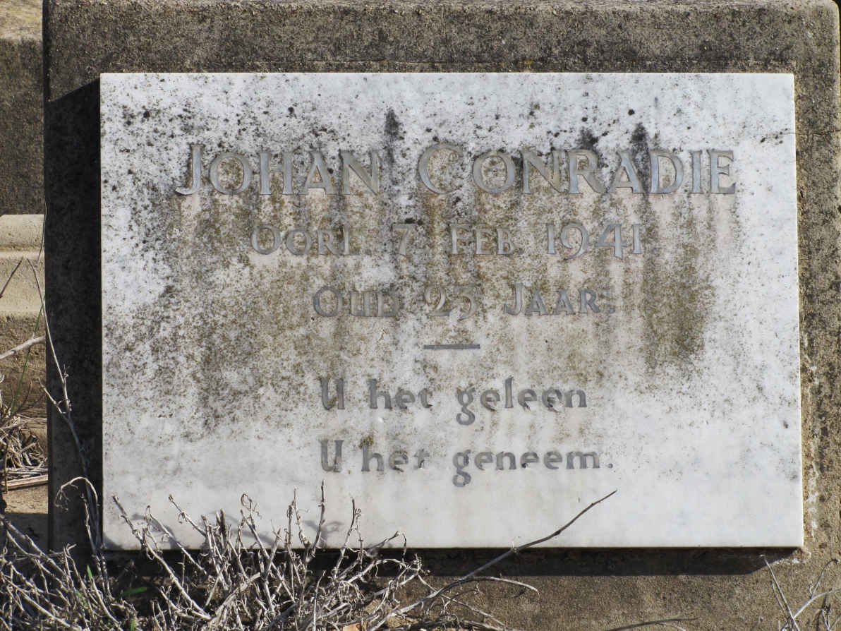 CONRADIE Johan -1941