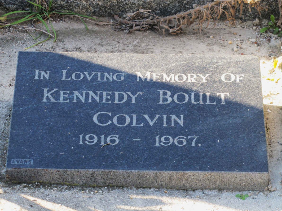 COLVIN Kennedy Boult 1916-1967