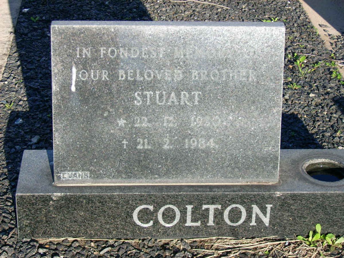 COLTON Stuart 1930-1984