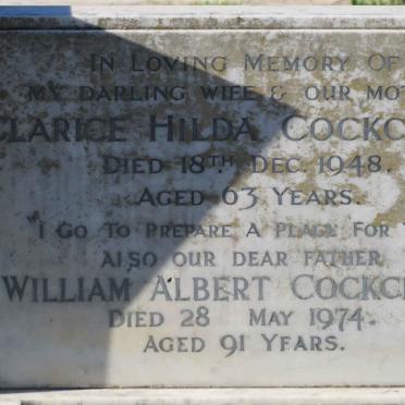 COCKCROFT William Albert -1974 &amp; Clarice Hilda -1948