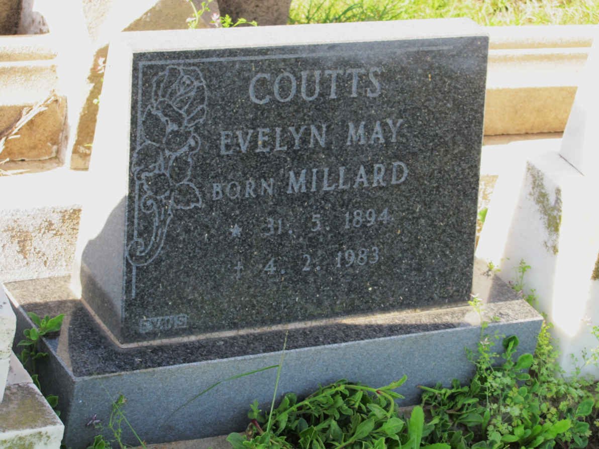 COUTTS Evelyn May nee MILLARD 1894-1983