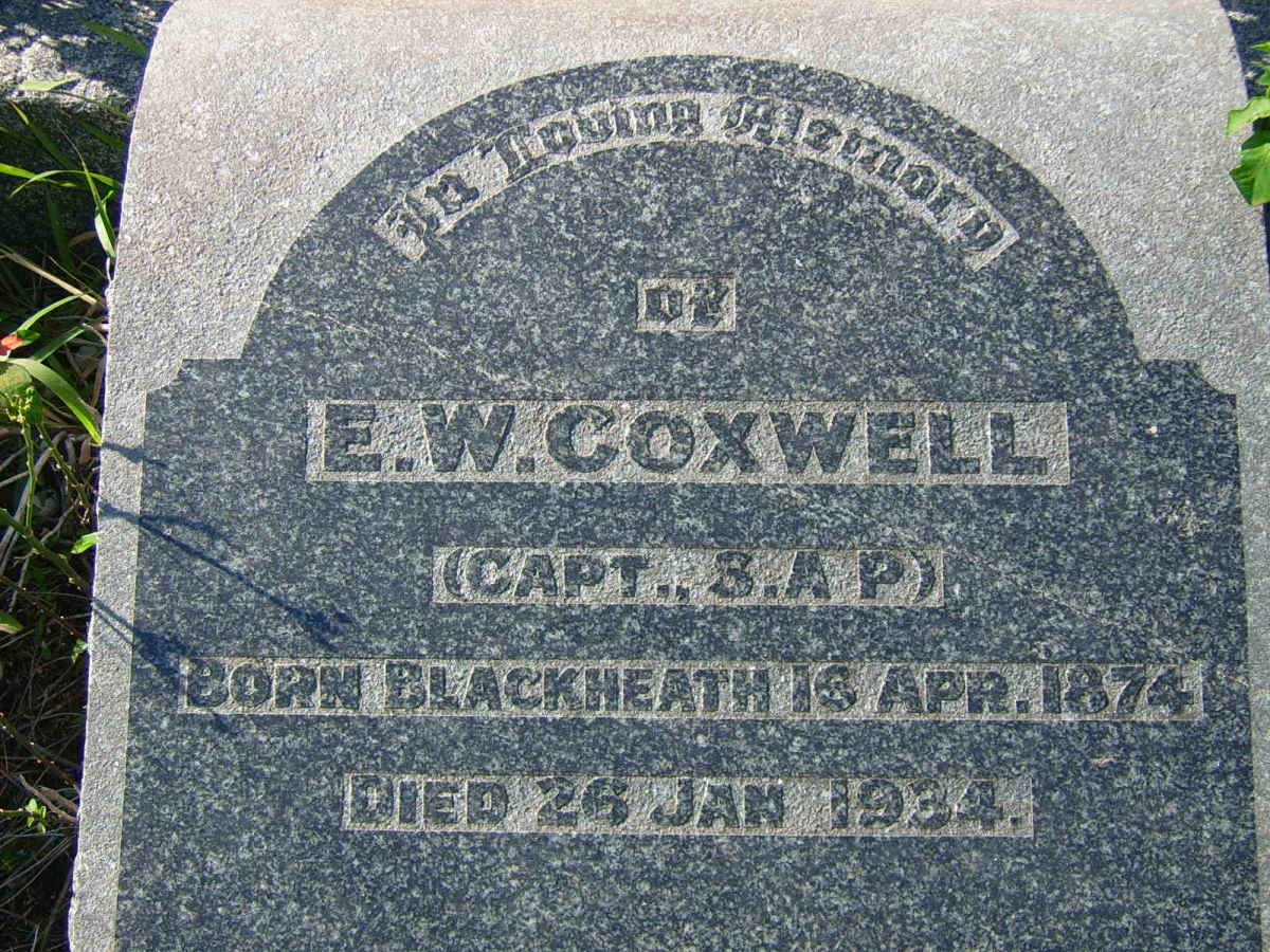 COXWELL E.W. 1874-1934