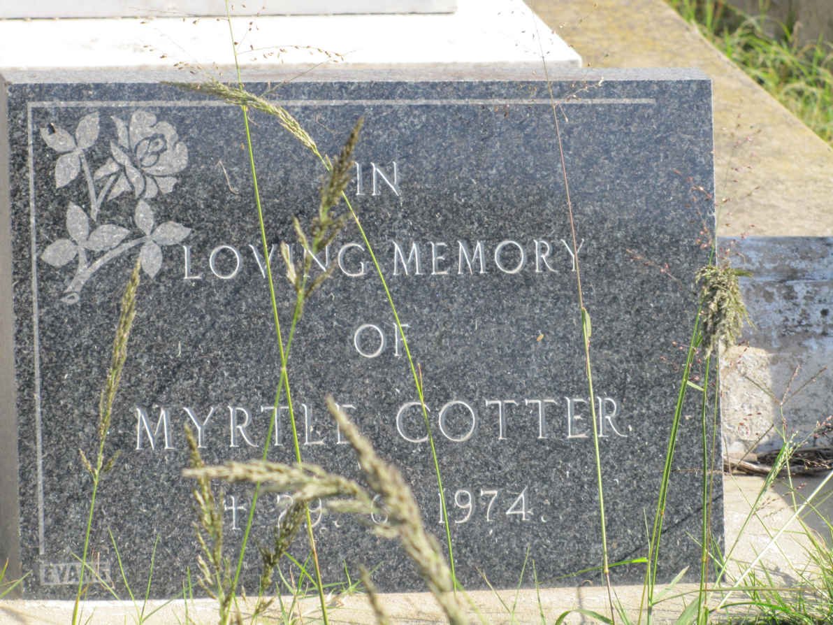 COTTER Myrtle -1974