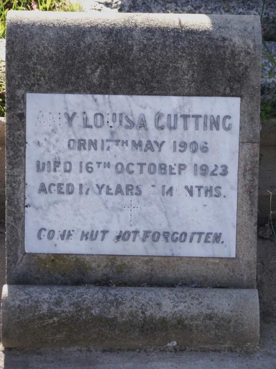 CUTTING Amy Louisa 1906-1923