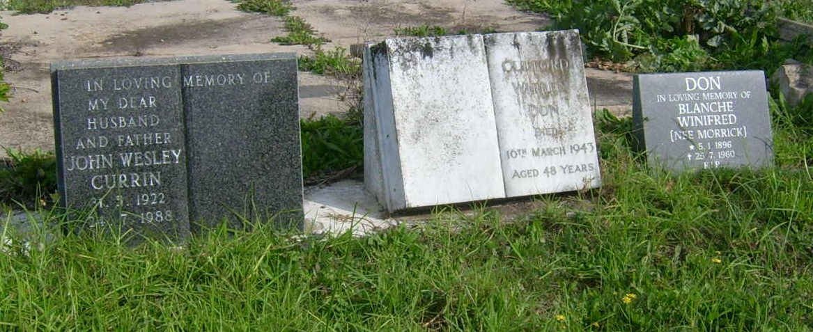 CURRIN John Wesley 1922-1988 :: DON Clifford Wesley -1943 &amp; Blanche Winifred MORRICK 1896-1960