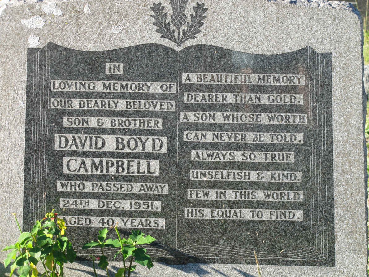 CAMPBELL David Boyd -1951