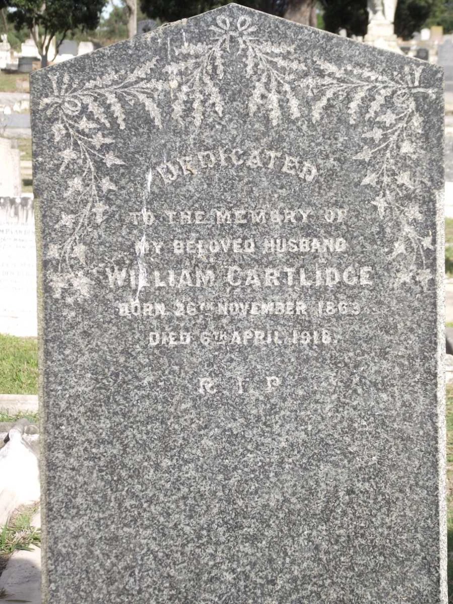 CARTLIDGE William 1863-1918