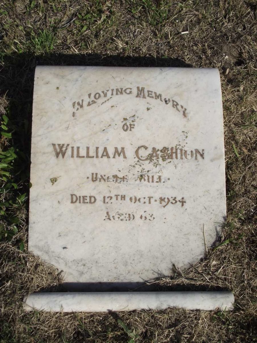 CASHION William -1934