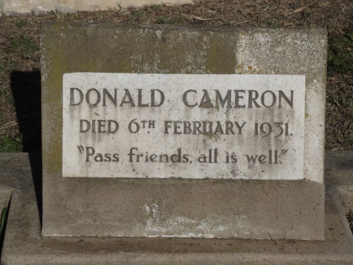 CAMERON Donald -1931