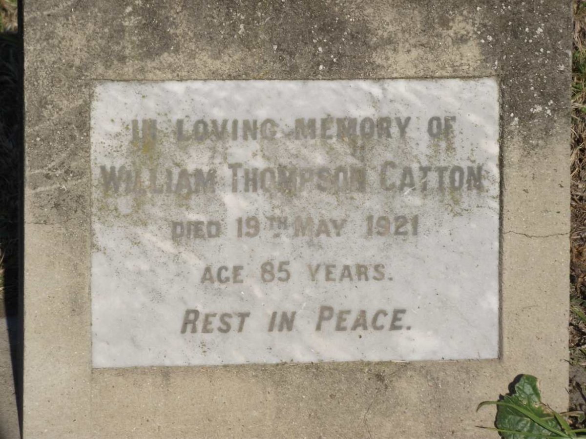 CATTON William Thompson -1921
