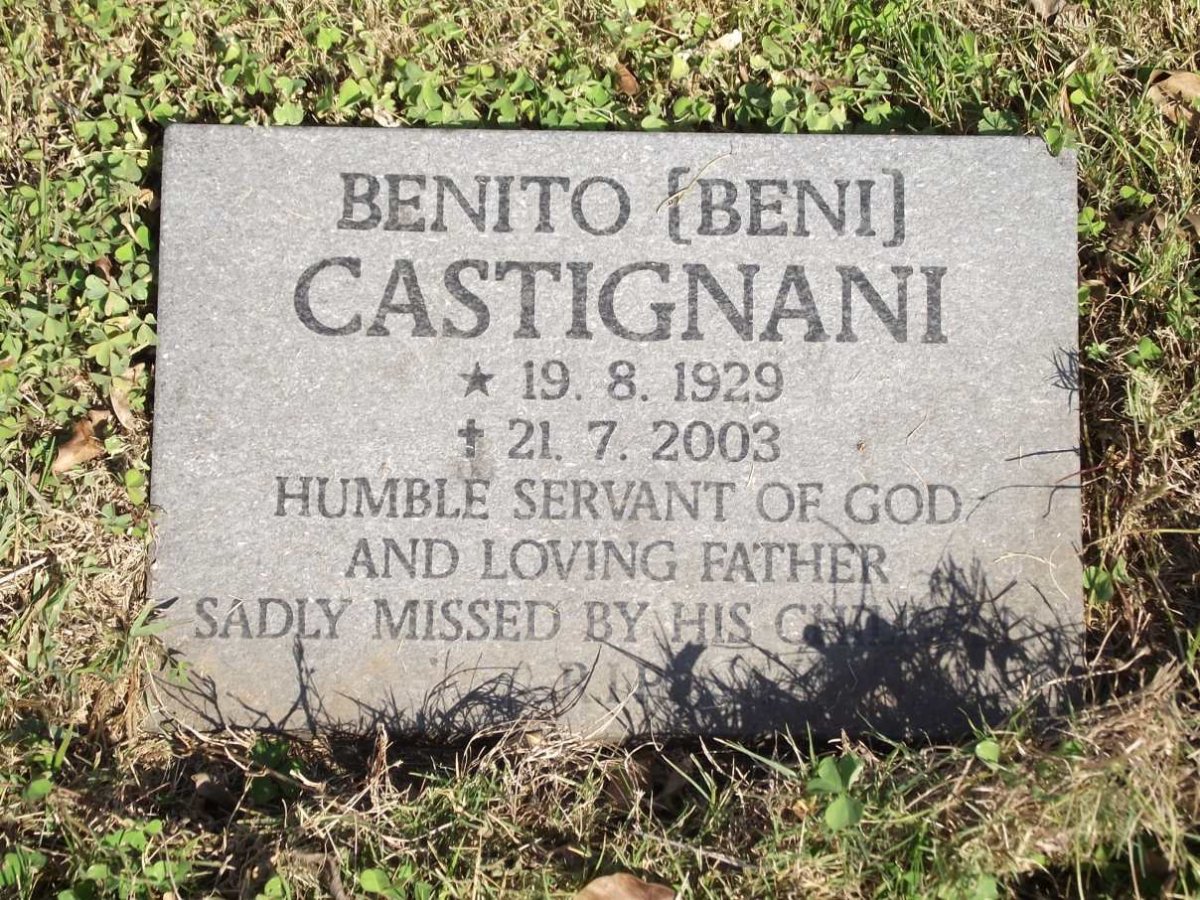 CASTIGNANI Benito 1929-2003