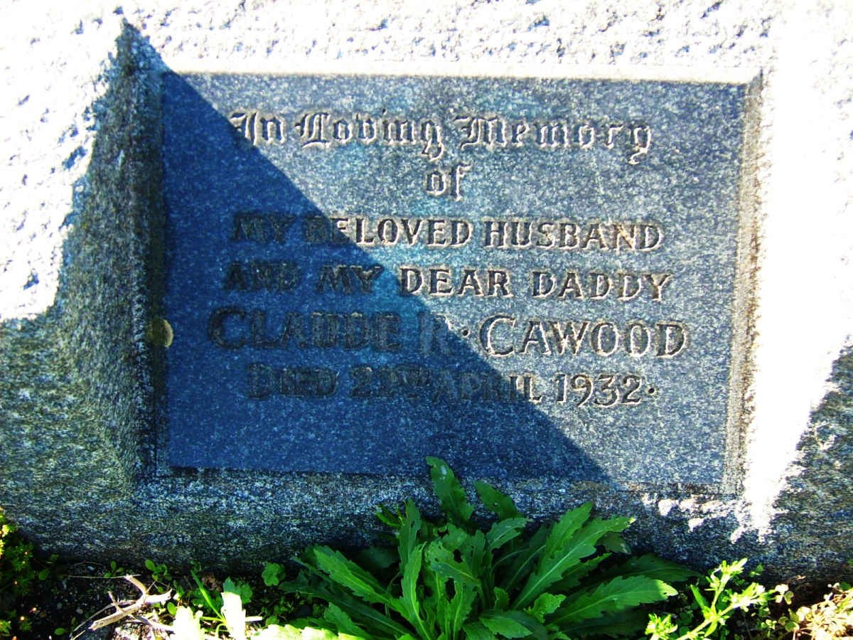 CAWOOD Claude R. -1932