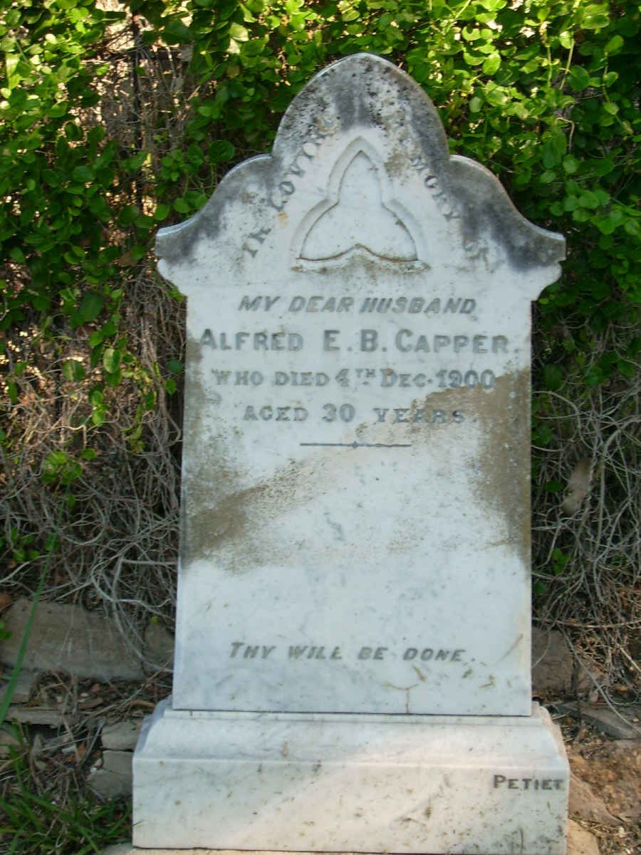 CAPPER Alfred E.B. -1900
