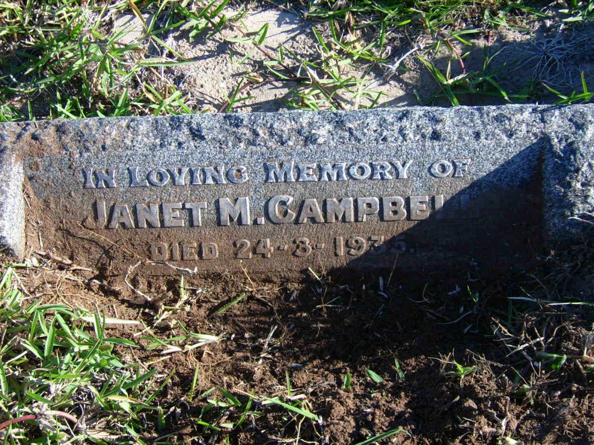 CAMPBELL Janet M. -1935