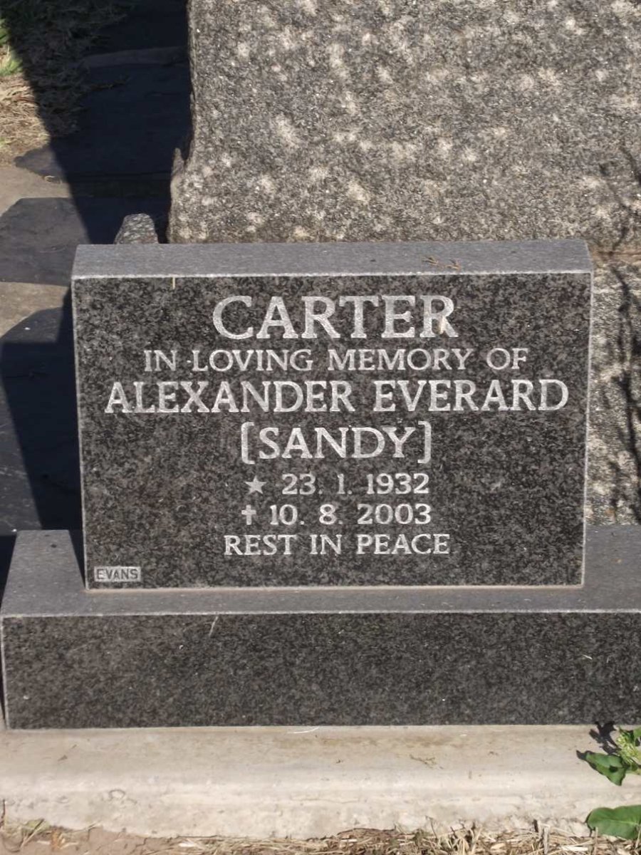 CARTER Alexander Everard 1932-2003