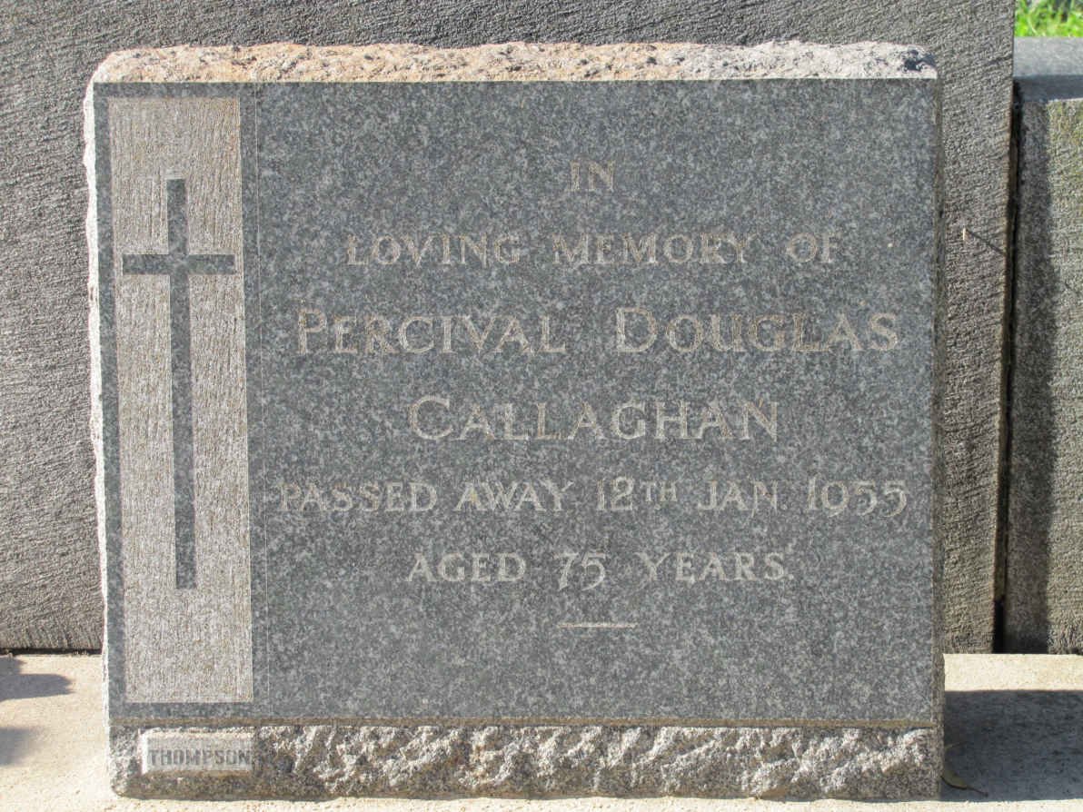 CALLAGHAN Percival Douglas  -1955