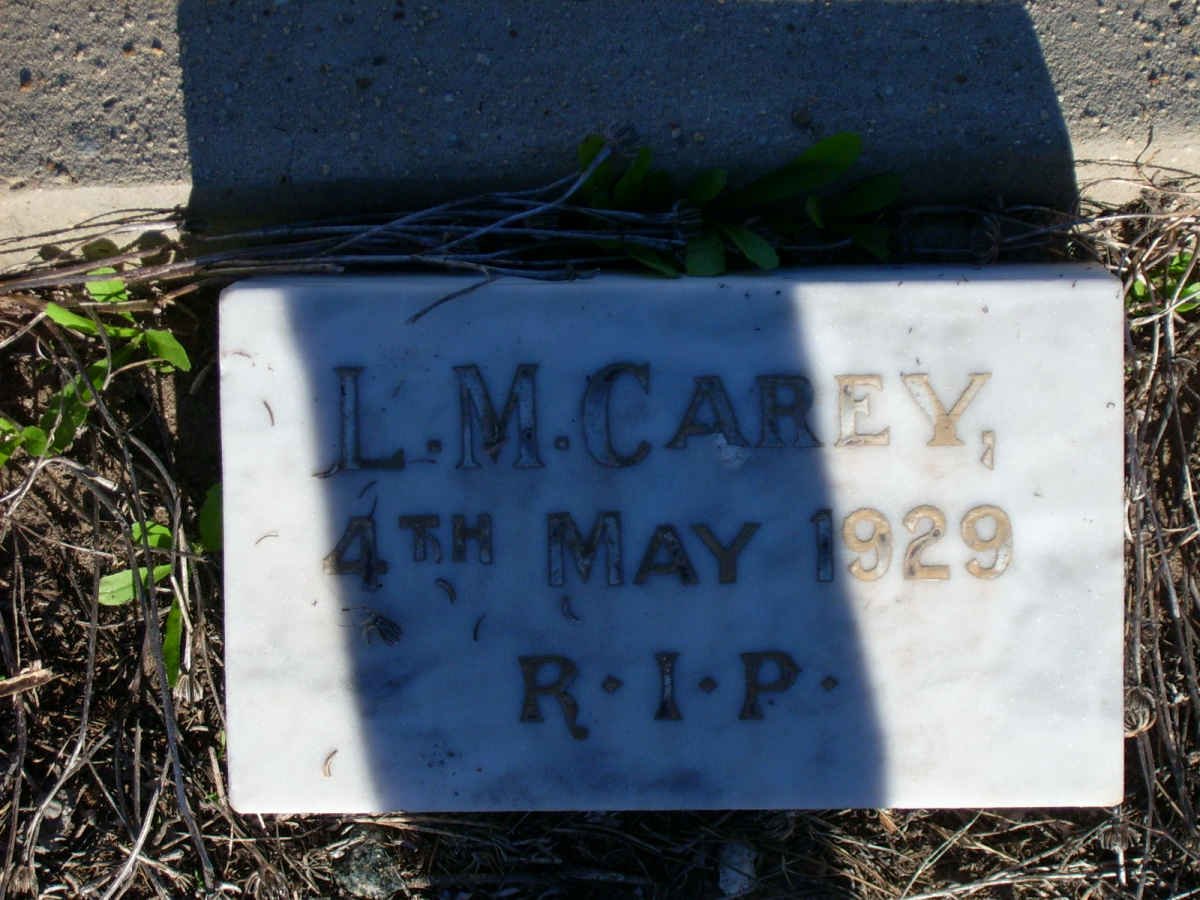 CAREY L.M. -1929