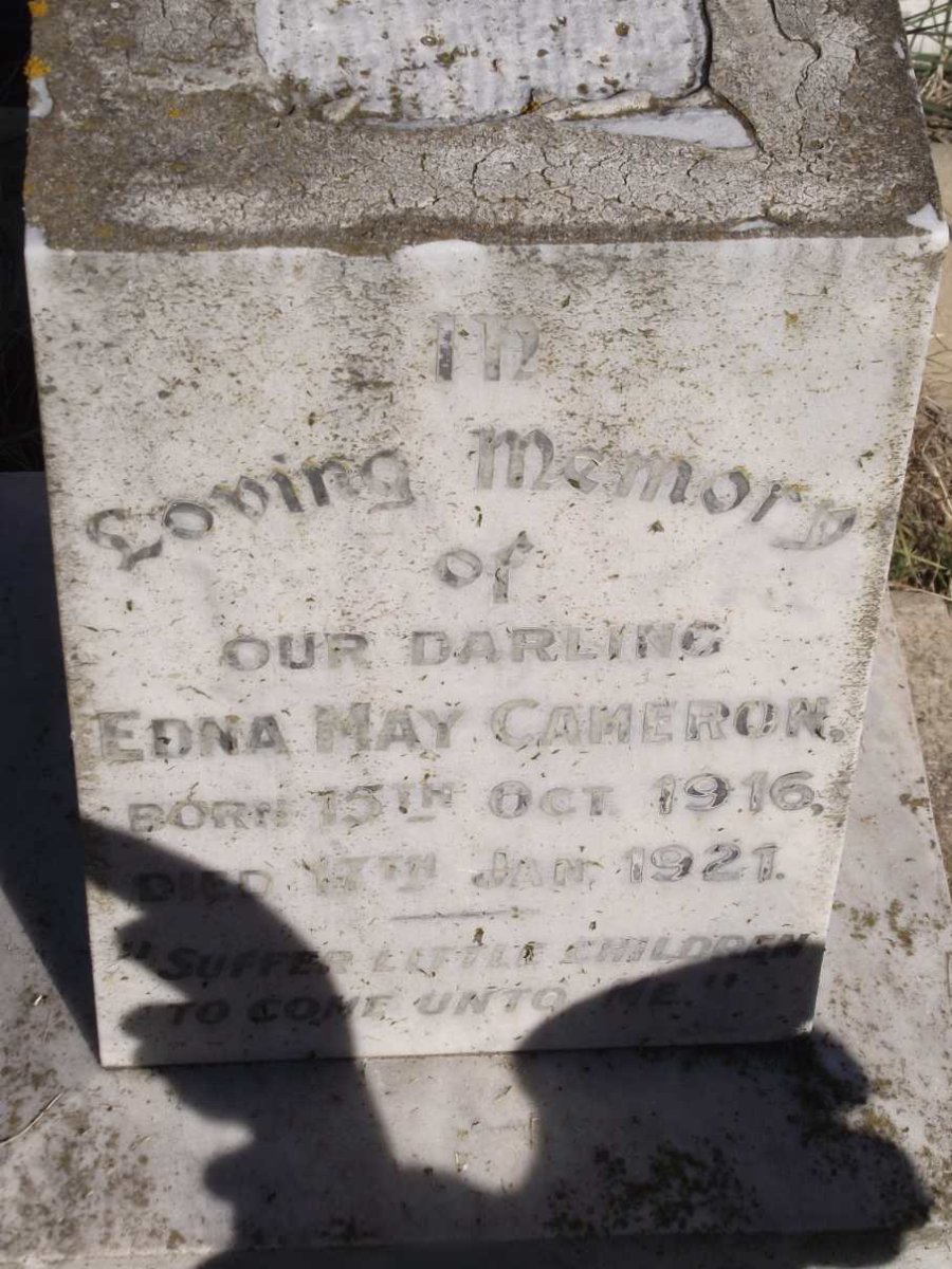 CAMERON Edna May 1916 - 1921