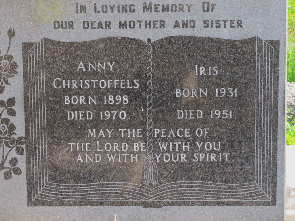 CHRISTOFFELS Anny 1898-1970 &amp; Iris 1931-1951