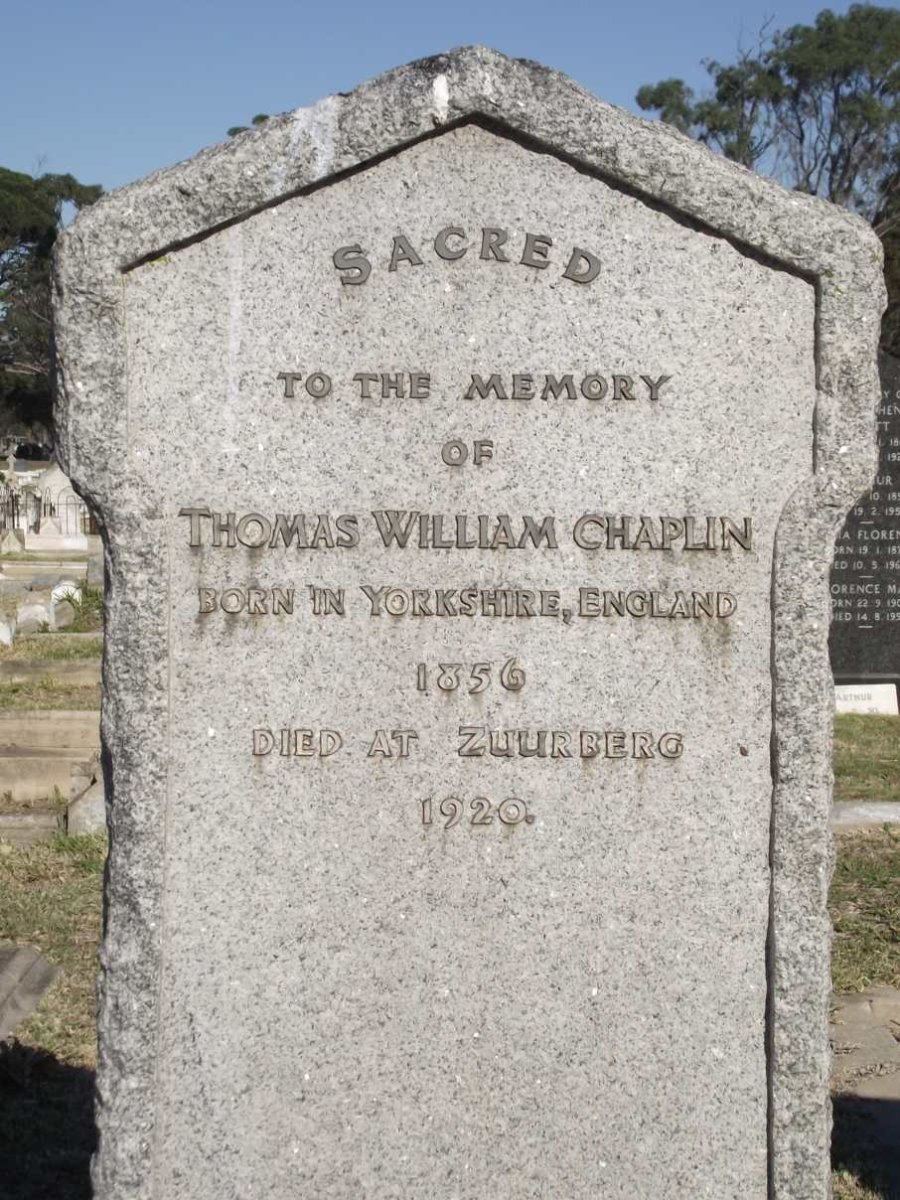 CHAPLIN Thomas William 1856-1920