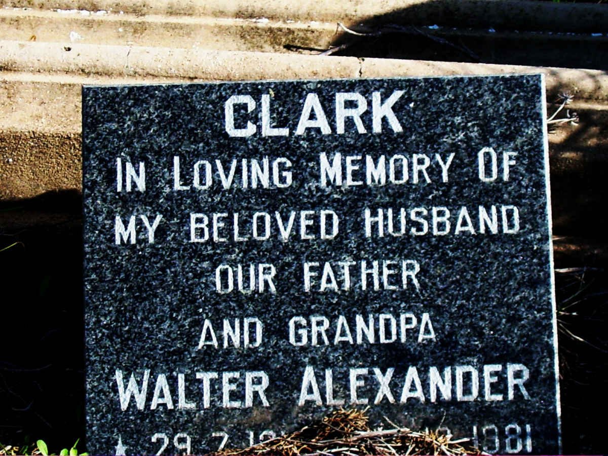 CLARK Walter Alexander 1919-1981
