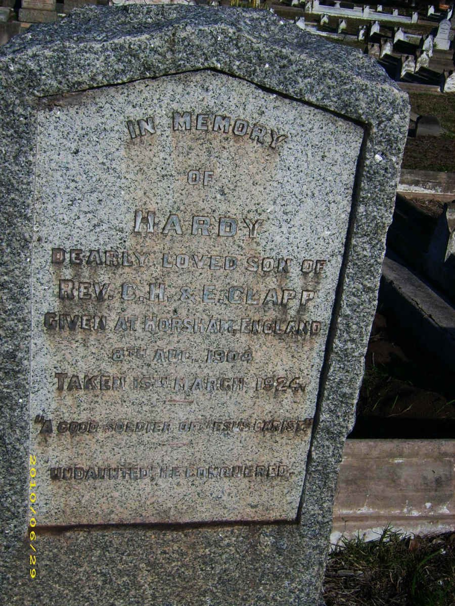 CLAPP Hardy 1904-1924